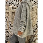 Cozy Plus Size Solid Hooded Sweater - Warm & Fashionable for Fall/Winter - Comfortable Long Sleeves, Casual Style - Perfect for Curvy Women