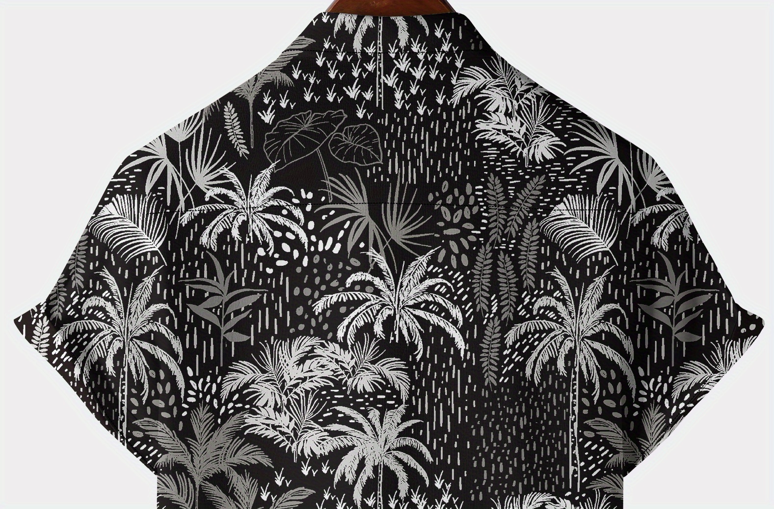 palm trees hawaiian shirts button up short sleeve beach shirts summer casual aloha shirts details 5