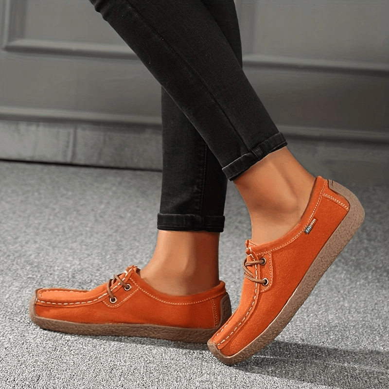 womens flat shoes lightweight closed toe lace up shoes womens comfortable walking shoes details 7